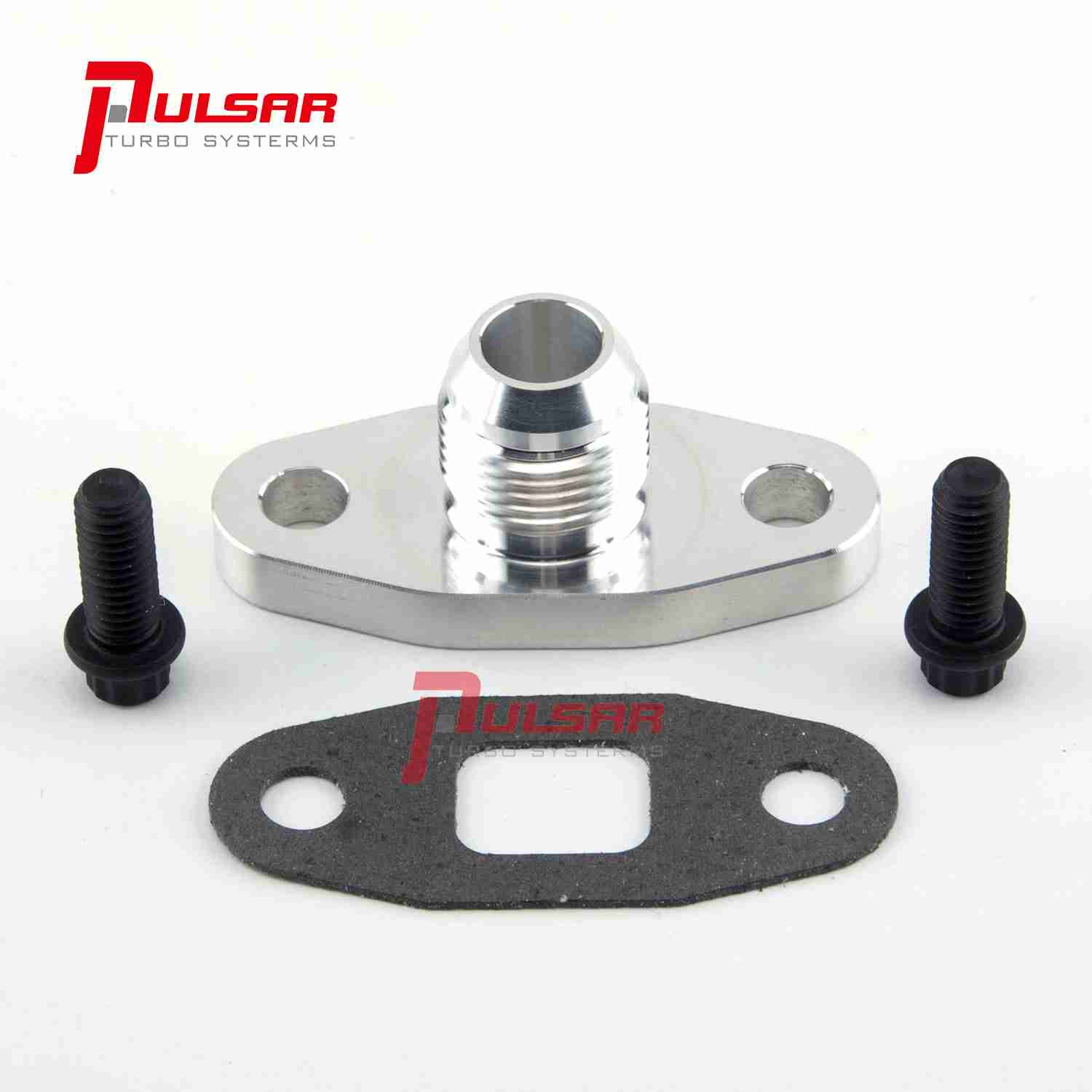 KINUGAWA Billet Turbo Oil Drain Flange Kit – 16mm To 5/8 Barb For TD04 TD05 TD06